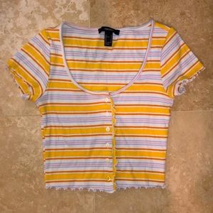 Cute Yellow crop top